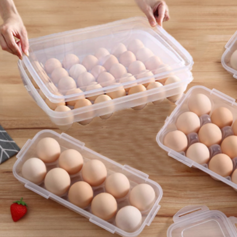 Home Cooking Recipes - 10/18/34 Grid Kitchen Handheld Egg Storage