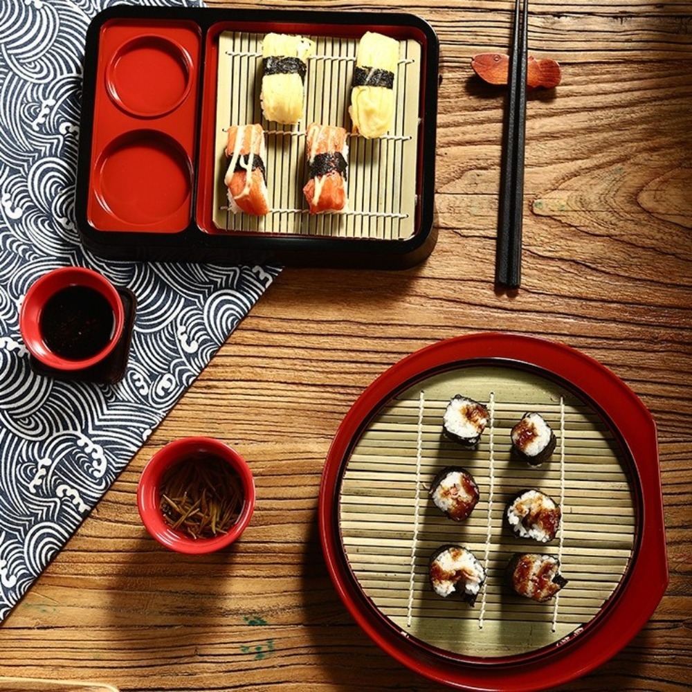 Japanese Style Cold Noodle Dis - Sushi Mat Bamboo review and price