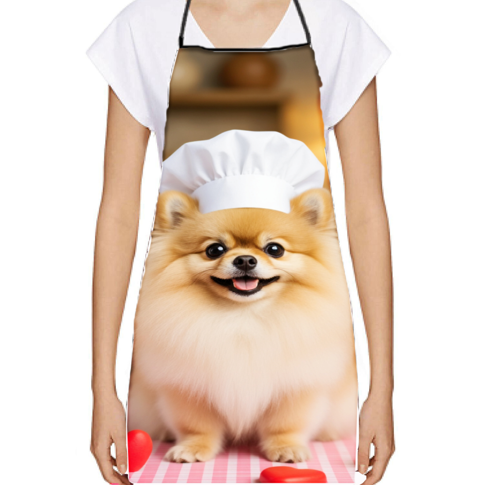 Cute Pomeranian Chef Apron, Fu - Home Cooking Chef review and price