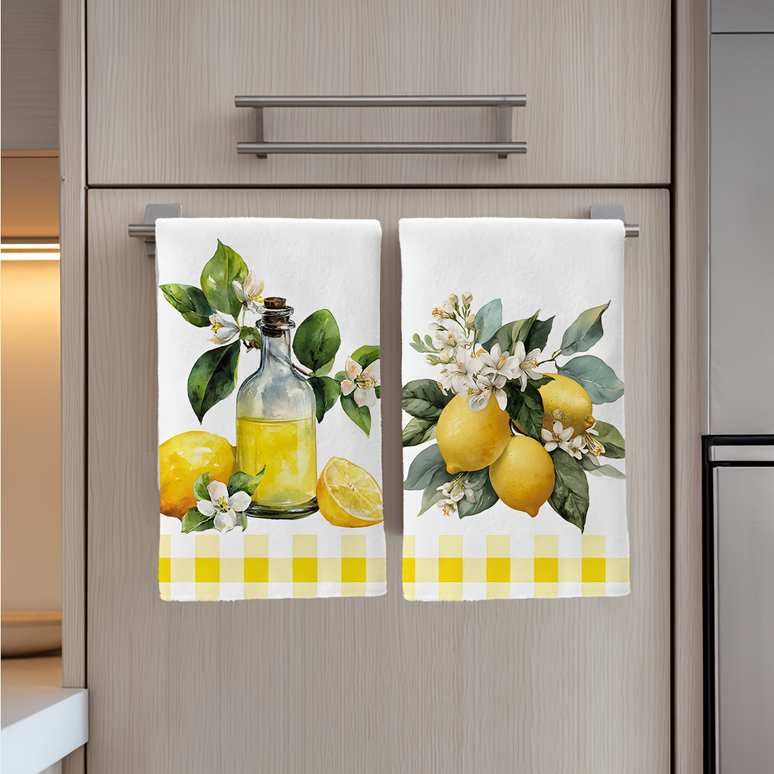 2pcs, lemon floral pattern kit - Home Cooking Supplies review and price