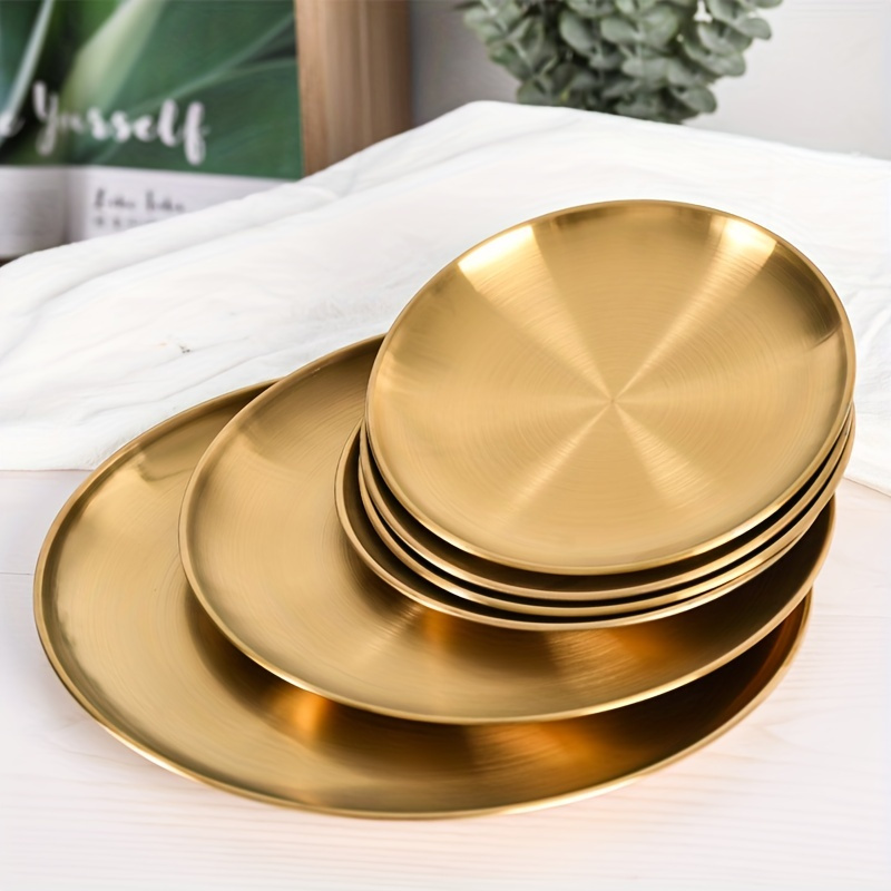 2pcs, Golden Pizza Plates, Sta - Home Cooking Recipes review and price