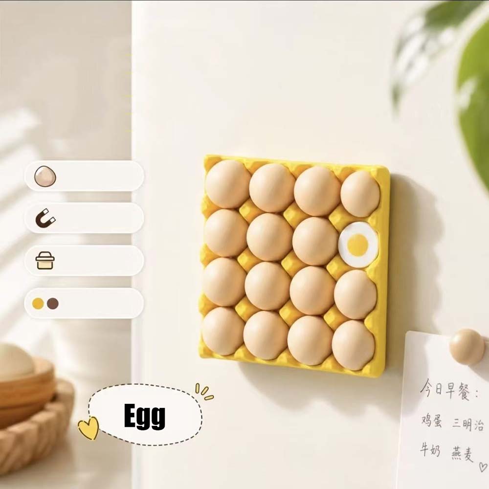 Egg Fridge Magnets Set Cute 3D - Home Cooking Recipes review and price