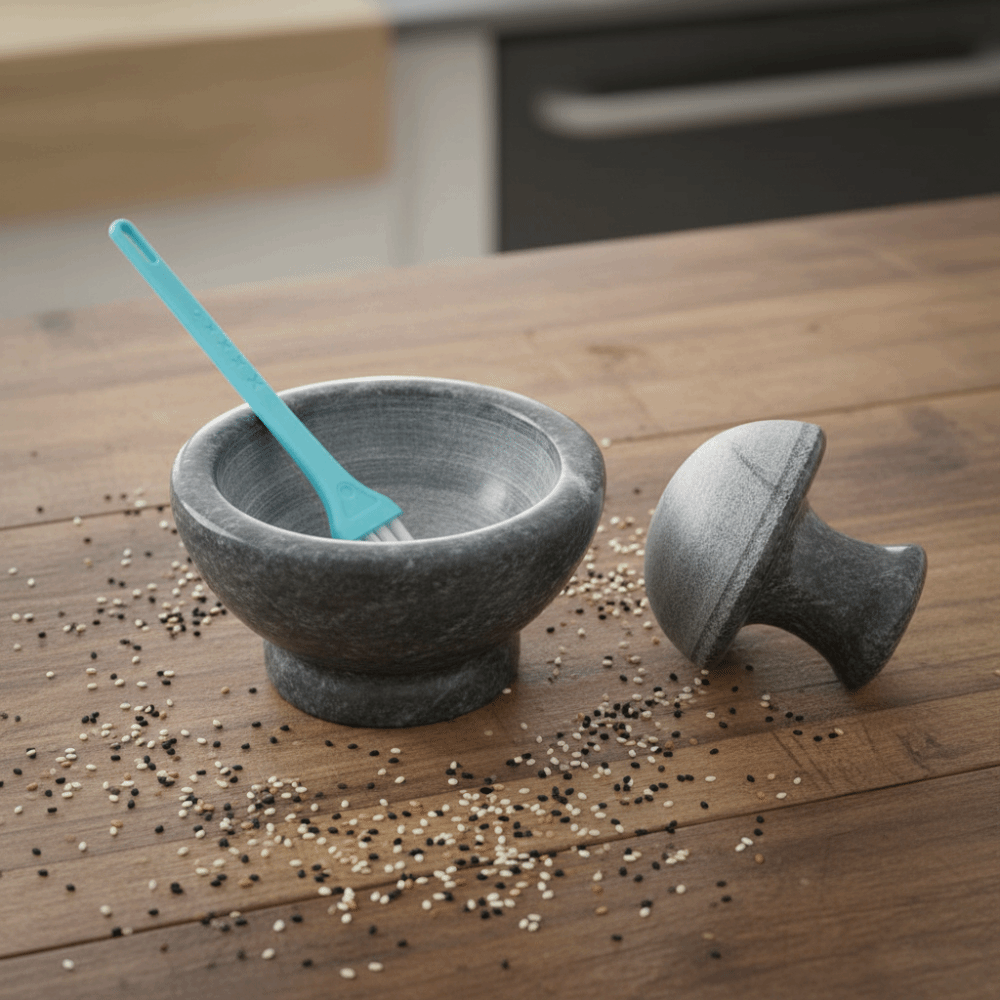 Garlic Press Manual Marble Gar - Mortar Pestle Granite review and price