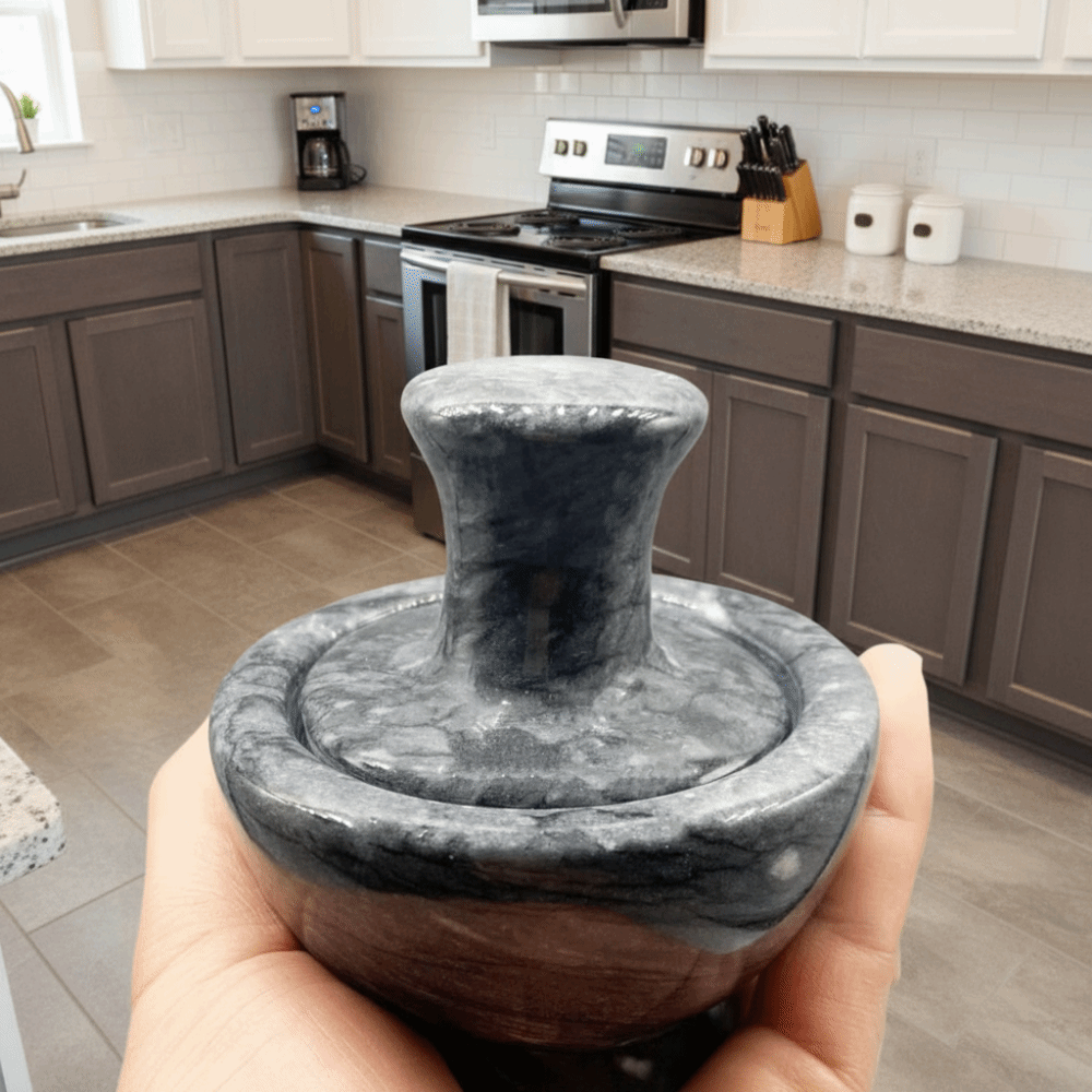 Garlic Press Manual Marble Gar - Mortar Pestle Granite review and price