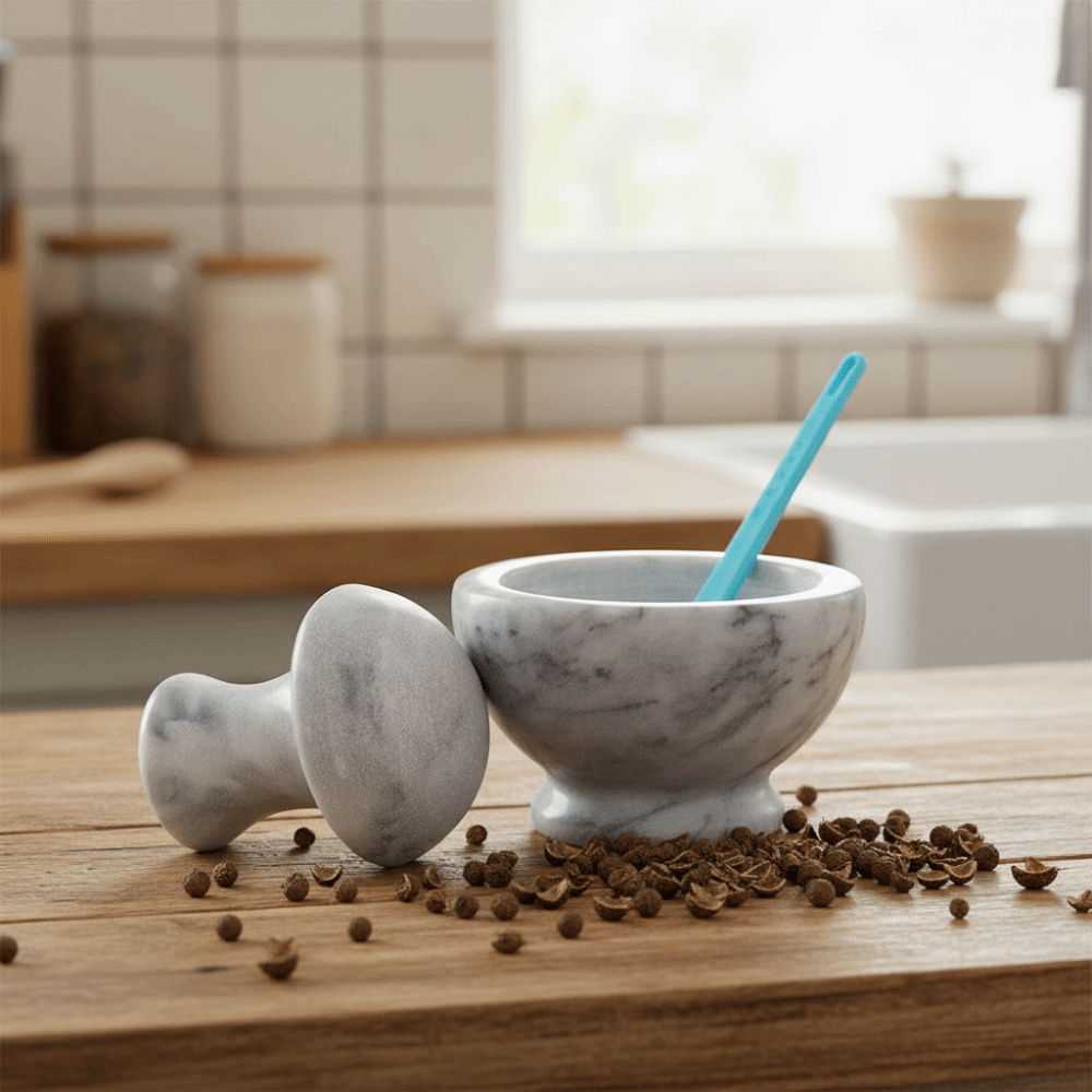 Garlic Press Manual Marble Gar - Mortar Pestle Granite review and price