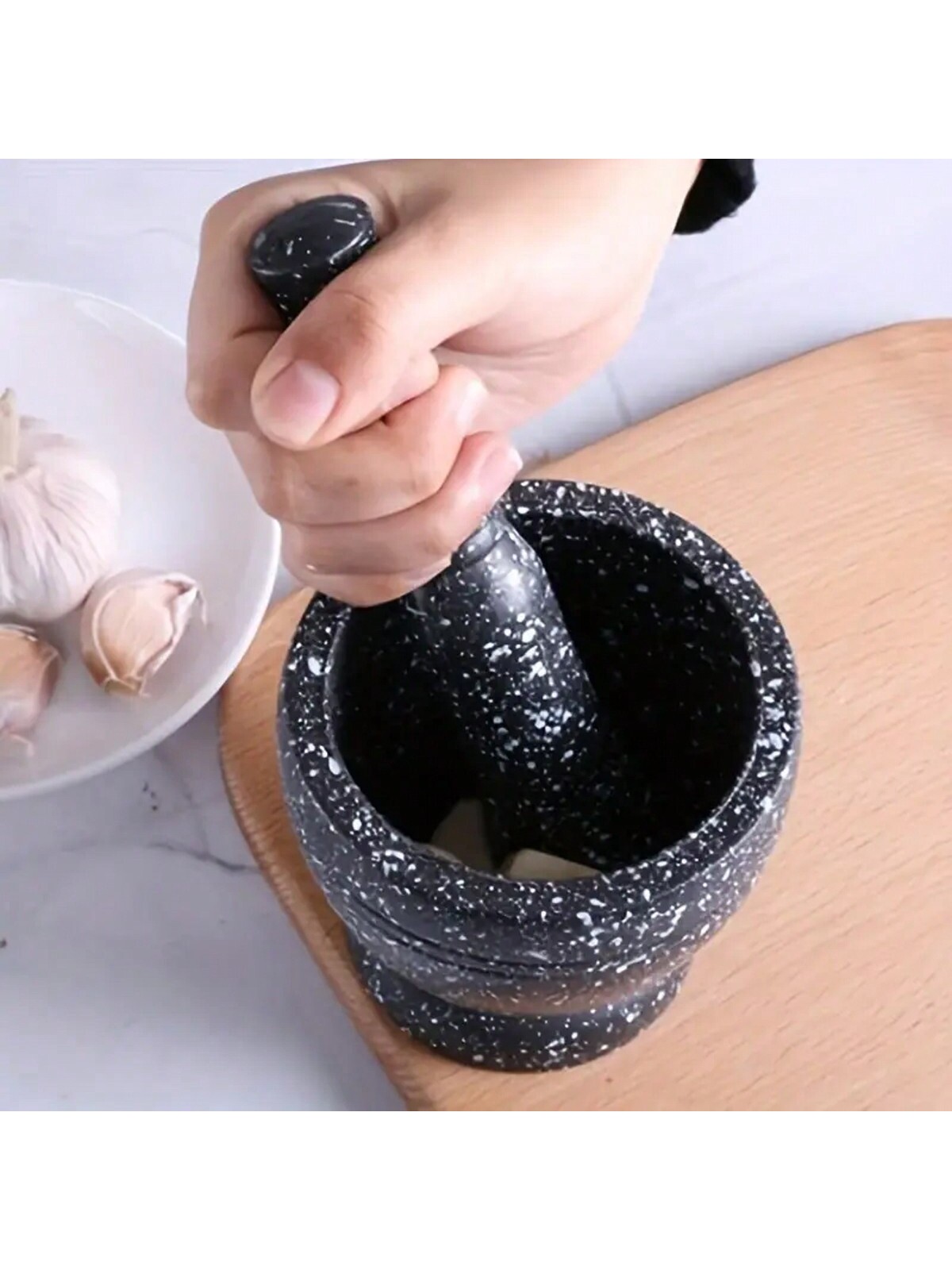 1pc Granite Texture Garlic Pre - Mortar Pestle Granite review and price