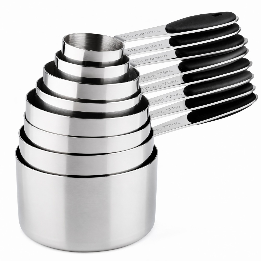 Stainless Steel Measuring Cups - Home Cooking Supplies review and price